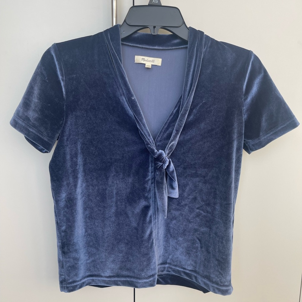 Madewell velvet top